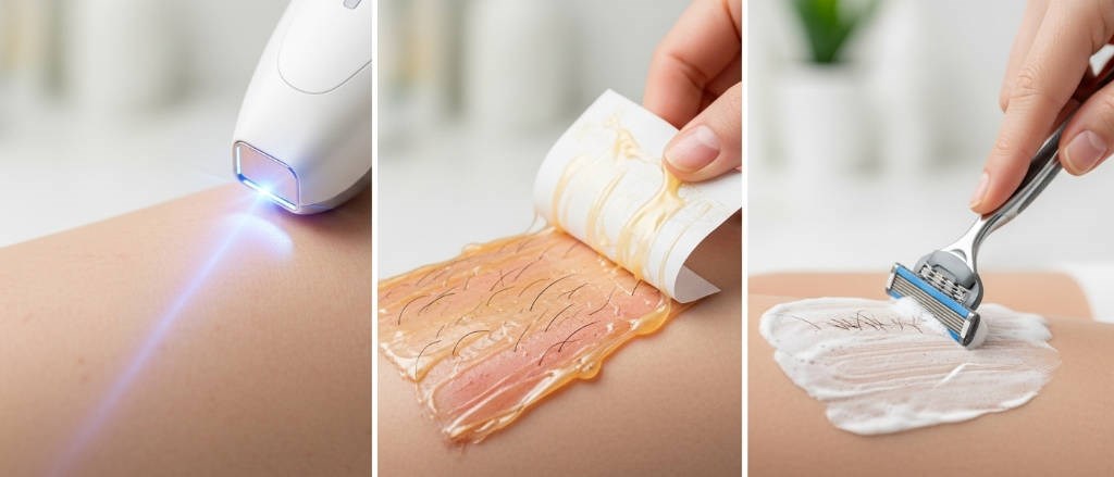 Comparativo entre Depilação a Laser, Cera e Lâmina em Uberlândia